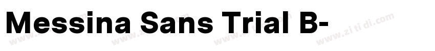 Messina Sans Trial B字体转换